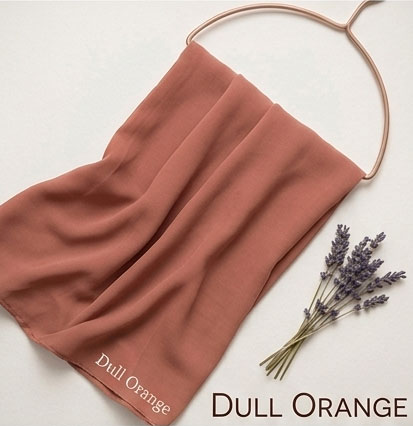 Chiffon Hijabs Dull Orange
