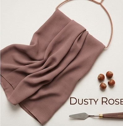 Chiffon Hijabs Dusty Rose