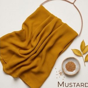 Chiffon Hijabs Mustard