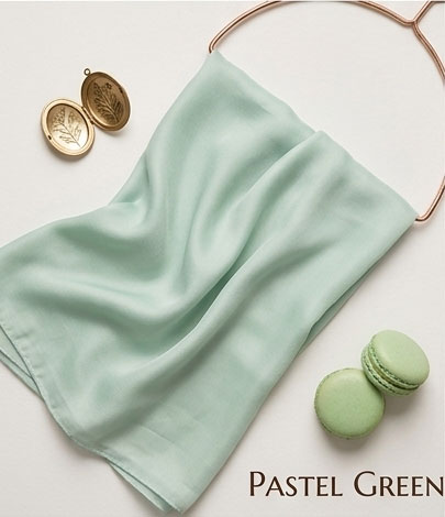 Chiffon Hijabs Pastel Green