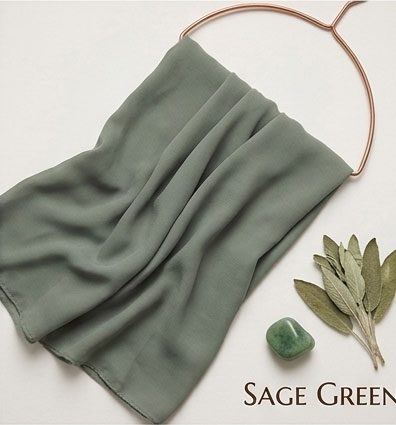 Chiffon Hijabs Sage Green