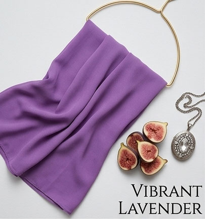 Chiffon Hijabs Vibrant Lavender