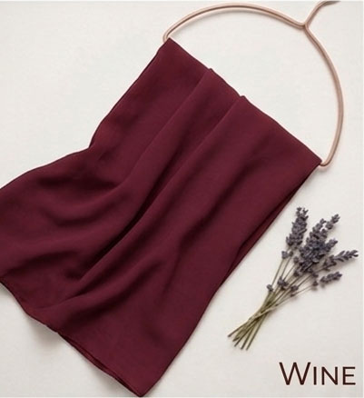 Chiffon Hijabs Wine