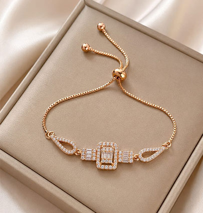 Rectangle Leaf Bracelet - Image 3