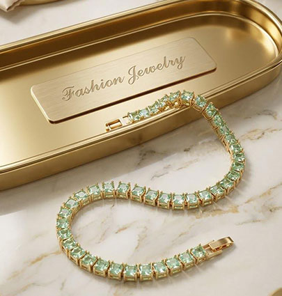Tennis Bracelet Green