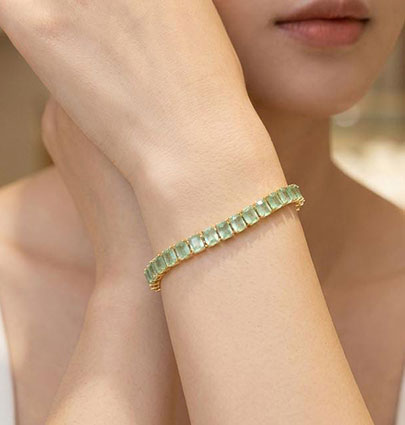 Tennis Bracelet Green - Image 2