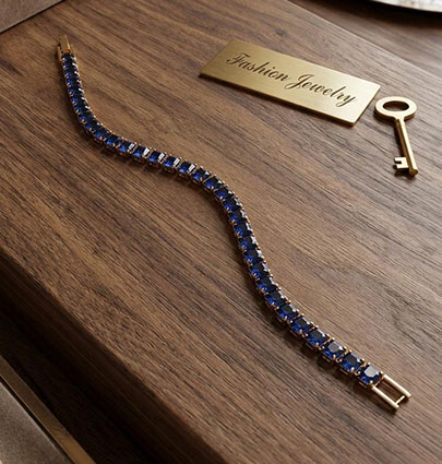 Tennis Bracelet Blue
