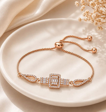 Rectangle Leaf Bracelet
