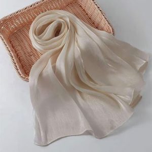 Organza Silk Hijabs Beige