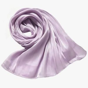 Organza Silk Hijabs Light Purple