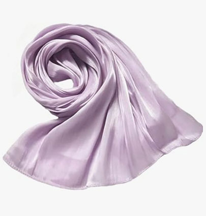 Organza Silk Hijabs Light Purple
