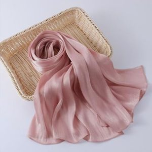 Organza Silk Hijabs Pink