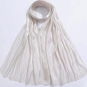 Organza Silk Hijabs White