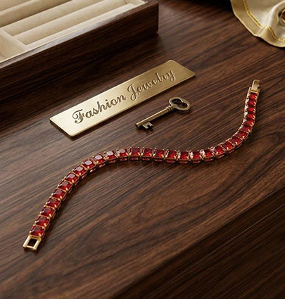 Tennis Bracelet Orange