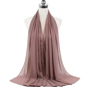 Plain Chiffon Hijabs Dim Chocolate