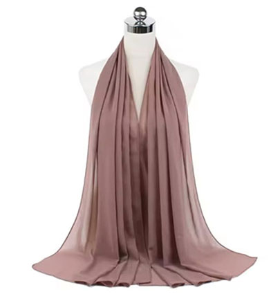 Plain Chiffon Hijabs Dim Chocolate