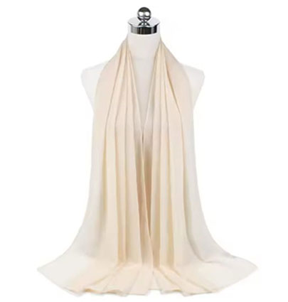 Plain Chiffon Hijabs Beige