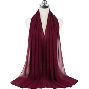 Plain Chiffon Hijabs Lilac Purple
