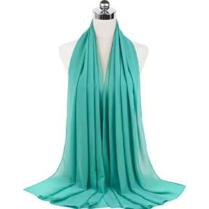 Plain Chiffon Hijabs Green