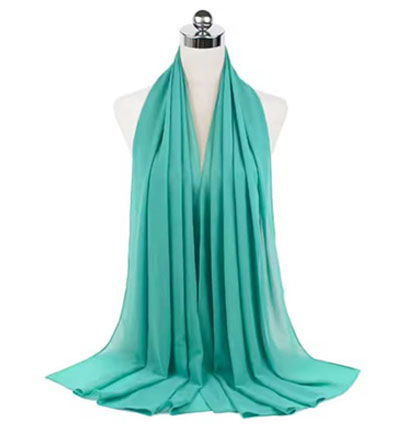 Plain Chiffon Hijabs Green