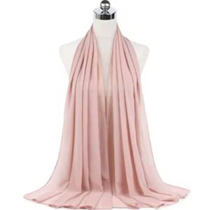 Plain Chiffon Hijabs Light Peach