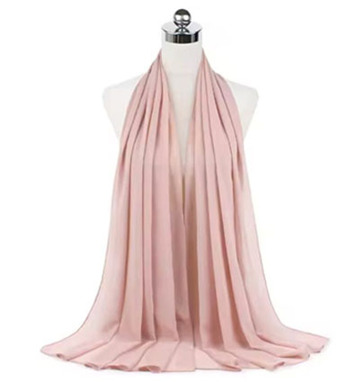 Plain Chiffon Hijabs Light Peach