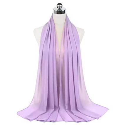 Plain Chiffon Hijabs Light Purple
