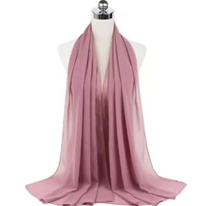Plain Chiffon Hijabs Pauve Pink