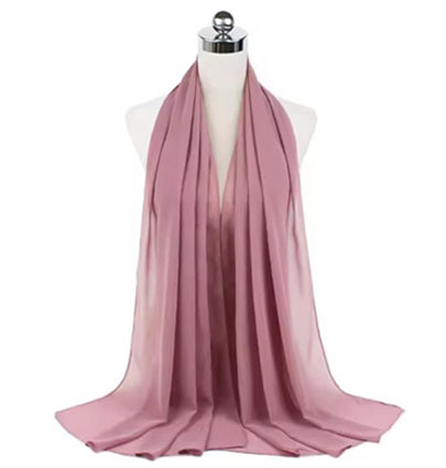 Plain Chiffon Hijabs Pauve Pink