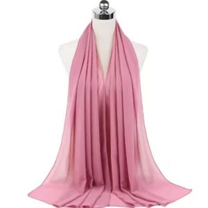 Plain Chiffon Hijabs Lilac Pink