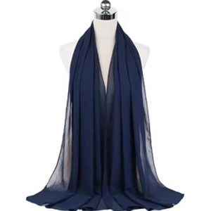 Plain Chiffon Hijabs Royal Blue
