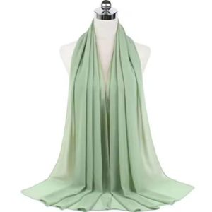 Plain Chiffon Hijabs Sage