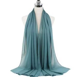 Plain Chiffon Hijabs Turqwise