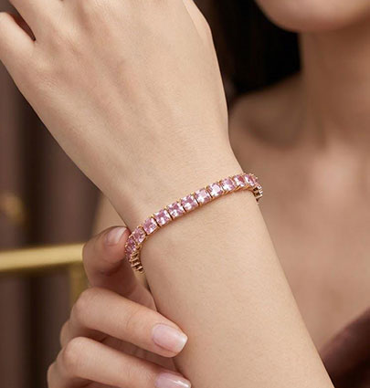 Tennis Bracelet Pink - Image 2