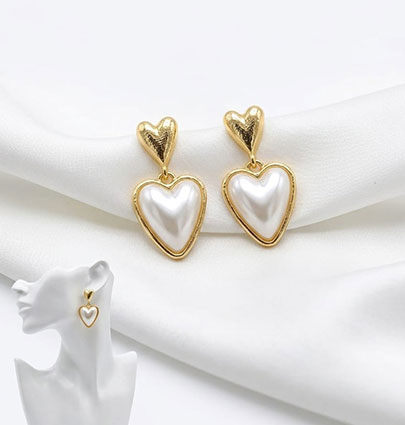 Heart Ear Rings - Image 2